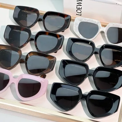Loewe glasses grey/pink/tawny/leopard black/leopard brown/black silver/black gold/black brown color Size 51口19-145