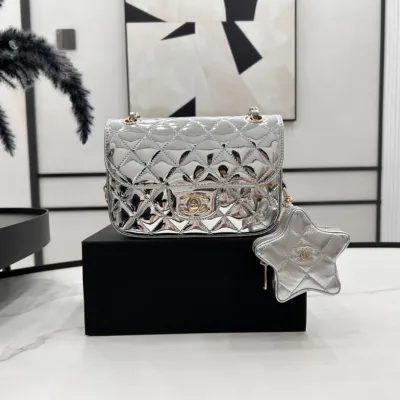 Chanel Silver / Gold / Black Crossbody Bags