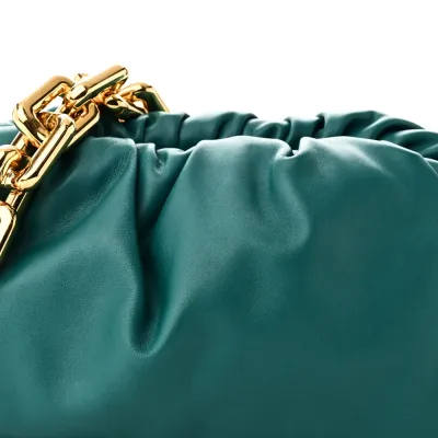 Bottega Veneta Medium The Pouch Chain Mallard Calfskin Leather