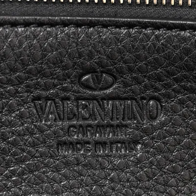 Valentino Garavani Medium Rockstud Tote Black Pebbled Calfskin Leather Gold Hardware