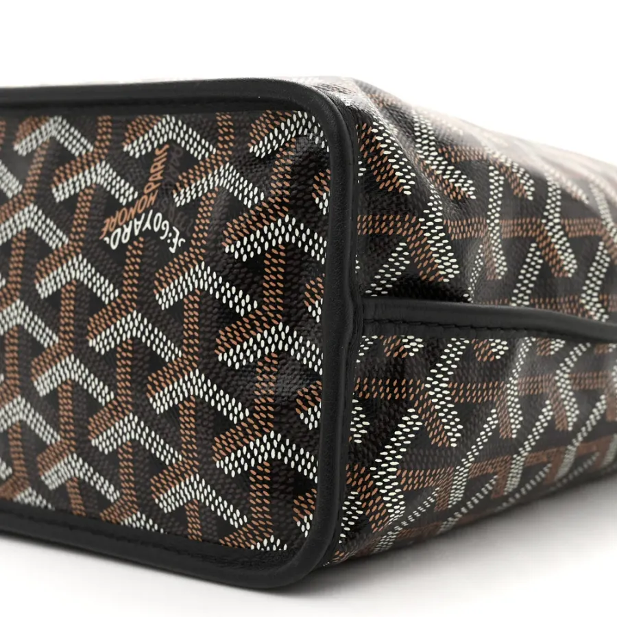 Goyard Mini Reversible Anjou Black Goyardine Canvas