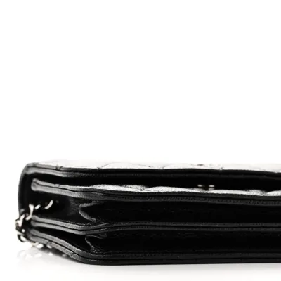 Chanel WOC Mini Black Quilted Caviar Leather