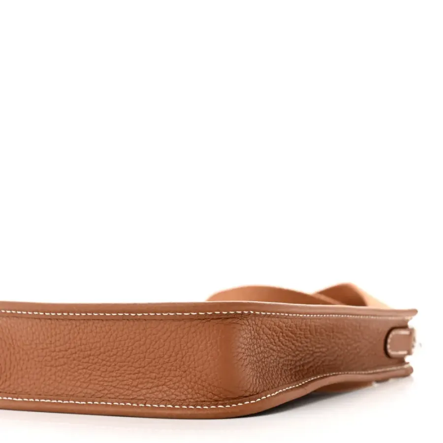 Hermès Evelyne TPM Brown Taurillon Clemence Leather Palladium Hardware
