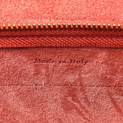 Celine Nano Belt Bag Coquelicot Grained Calfskin Leather Gold Hardware