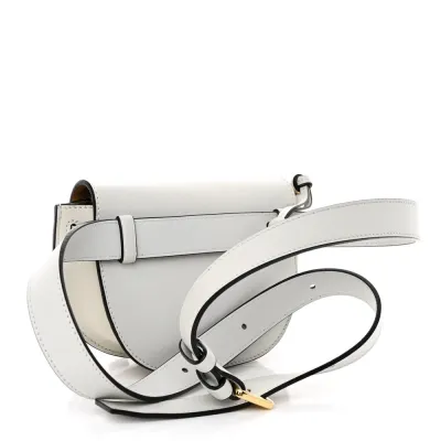 Loewe Gate Belt Bag Mini Kaolin Calfskin Leather Gold Hardware