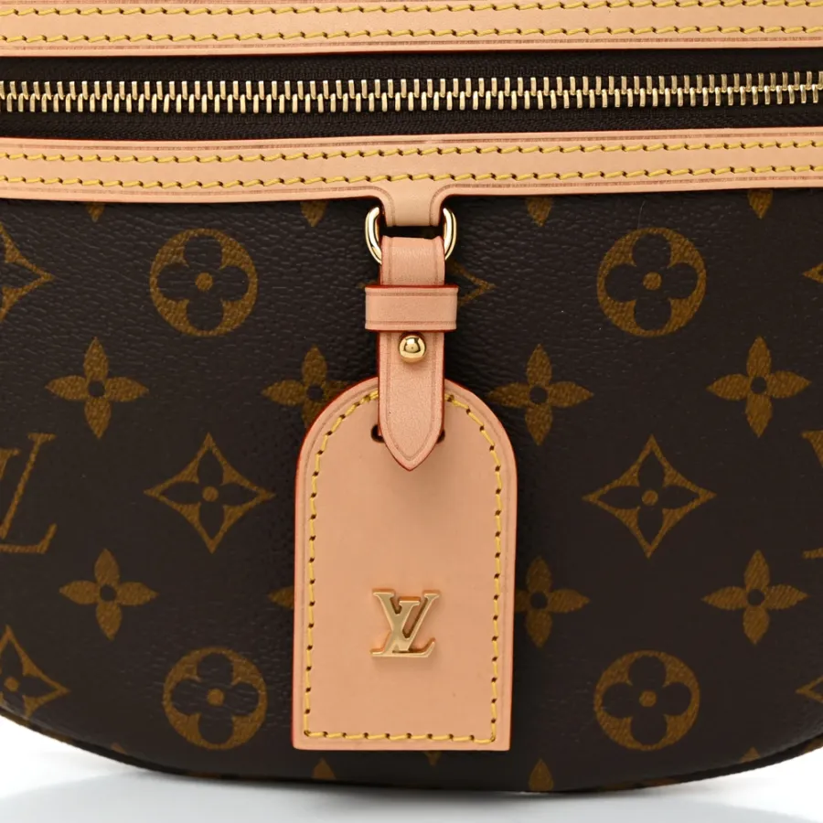 Louis Vuitton High Rise Bumbag PM Monogram Canvas Gold Hardware