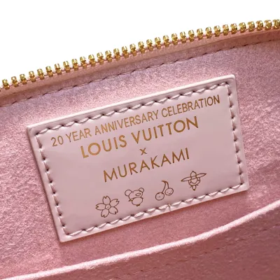 Louis Vuitton x Murakami Takashi Alma BB Pink Cowhide Leather Gold Hardware