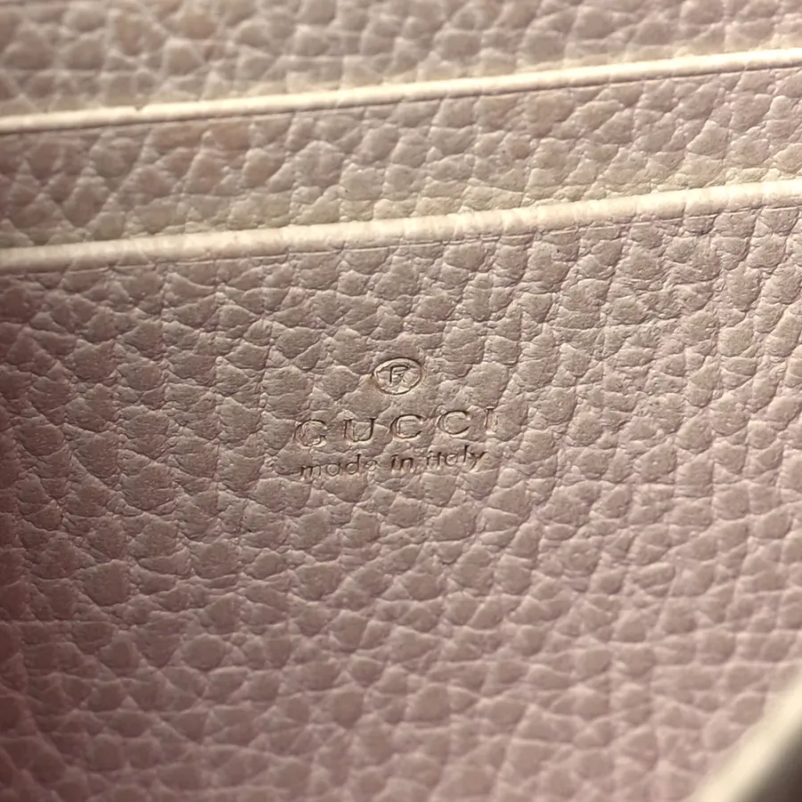 Gucci Mini Dionysus Chain Wallet Mystic White Dollar Calfskin Leather Aged Silver Hardware