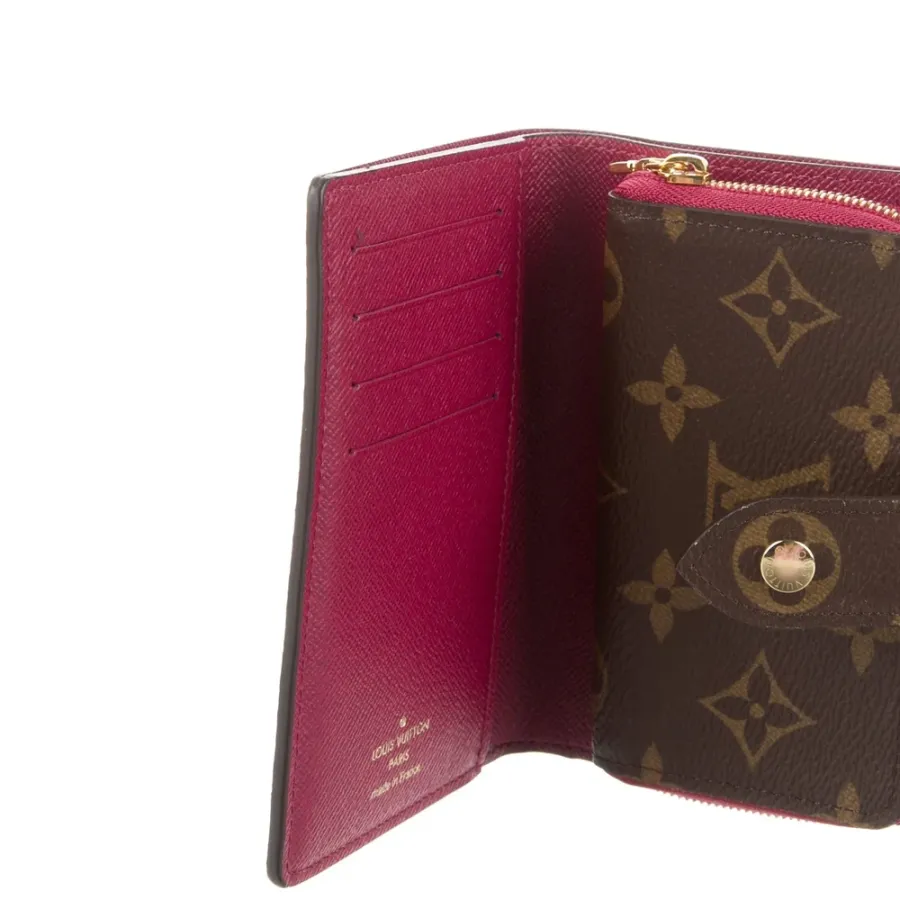Louis Vuitton Small French Purse Wallet Monogram Canvas Gold Hardware