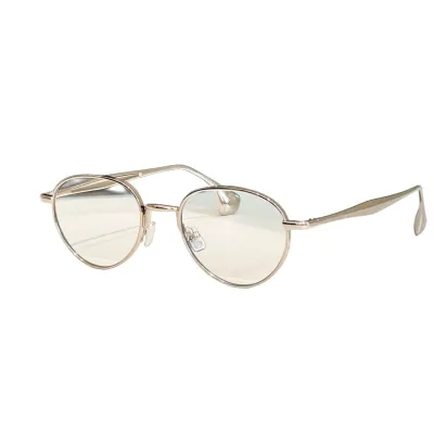 Bottega Veneta glasses silver/gold/apricot/rust/brown/tawny/black gold/eggplant color Size 53口21-140