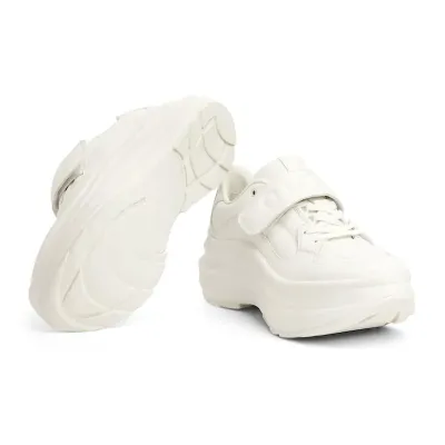 Gucci Ladies' wedge sports shoes white Sneakers