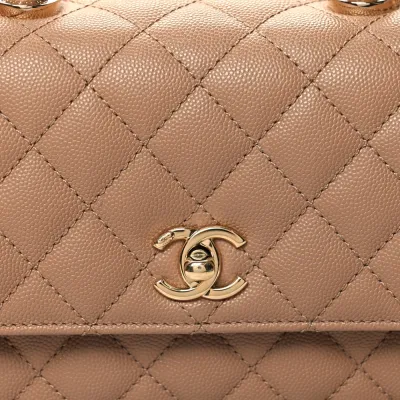 Grade Chanel Mini Coco Handle Bag – Brown Caviar