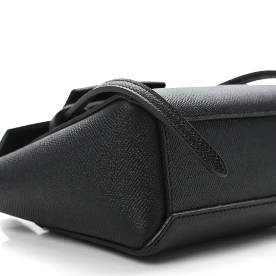 Celine Pico Belt Bag Black Grained Calfskin Leather Gold Hardware