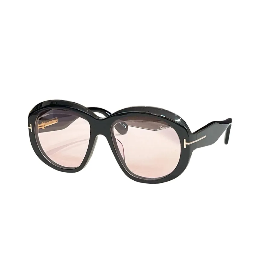 Tom Ford round frame glasses leopard brown/black/orange black/eggplant/leopard blue/yellow leopard/light pink black color Size 62口12-140