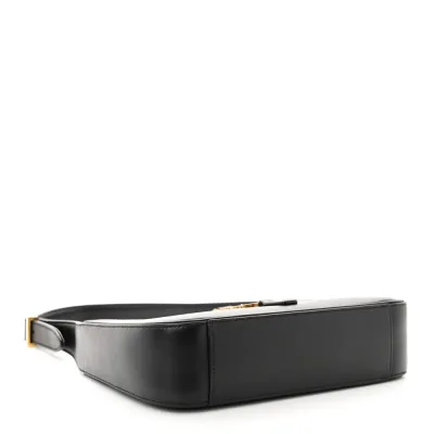 Saint Laurent Medium Le 5 À 7 Hobo Black Smooth Calfskin Leather Gold Hardware