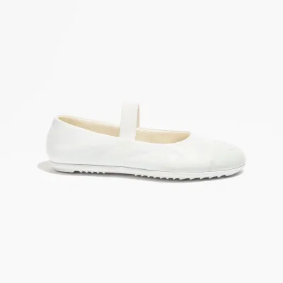 Chanel sheepskin white Mary Jane Shoes
