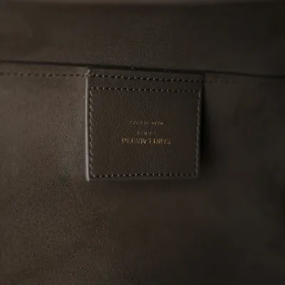 Saint Laurent Large Shopping Tote Pebble Calfskin Leather