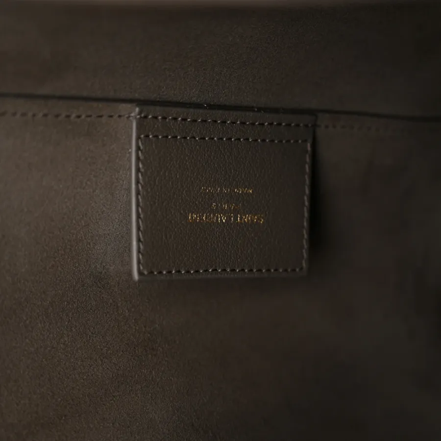 Saint Laurent Large Shopping Tote Pebble Calfskin Leather