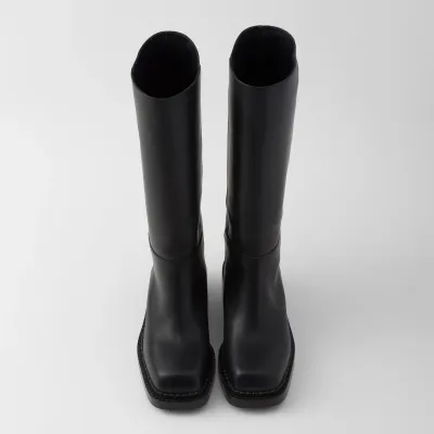 PRADA Leather long boots