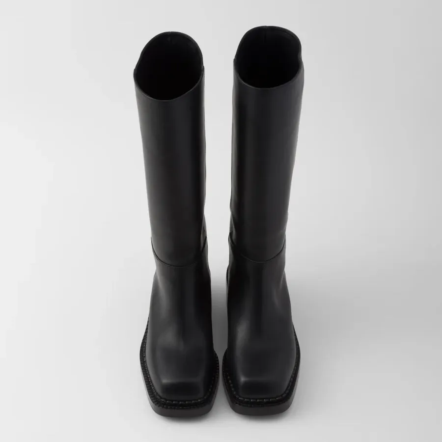 PRADA Leather long boots