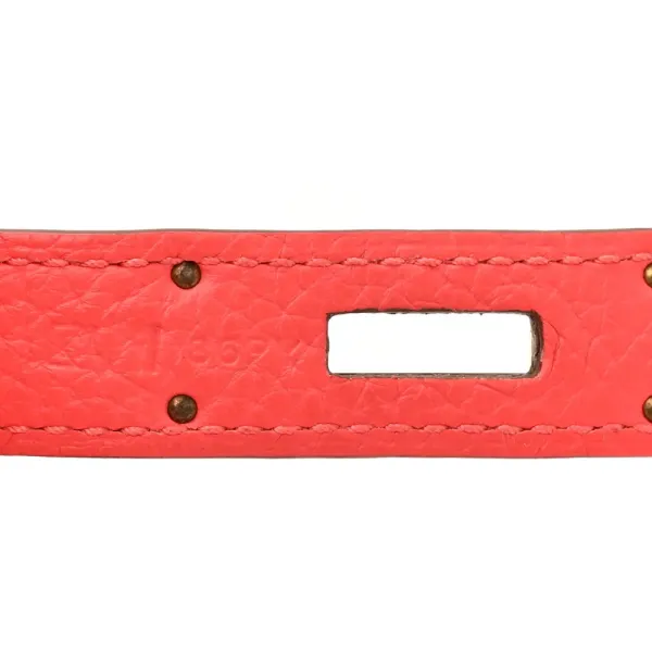 Hermès Birkin 35 Rose Jaipur Taurillon Clemence Leather Gold Hardware - Image 8