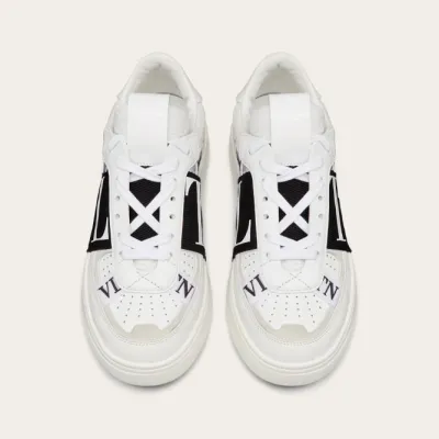 VALENTINO Lace-up calfskin sneakers for ladies