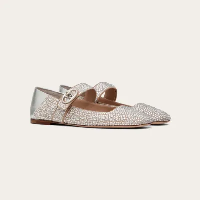 VALENTINO  Patent leather Mary Jane ballet shoes