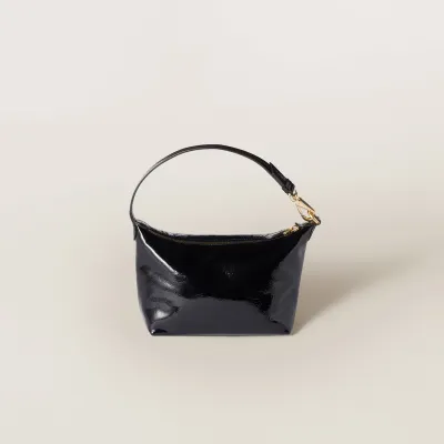 Miu Miu Oil-Wax Coated Leather Black﻿ Top-Handle Bags