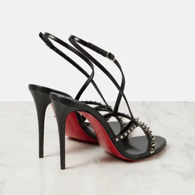 Christian Louboutin Black studded high-heeled sandals
