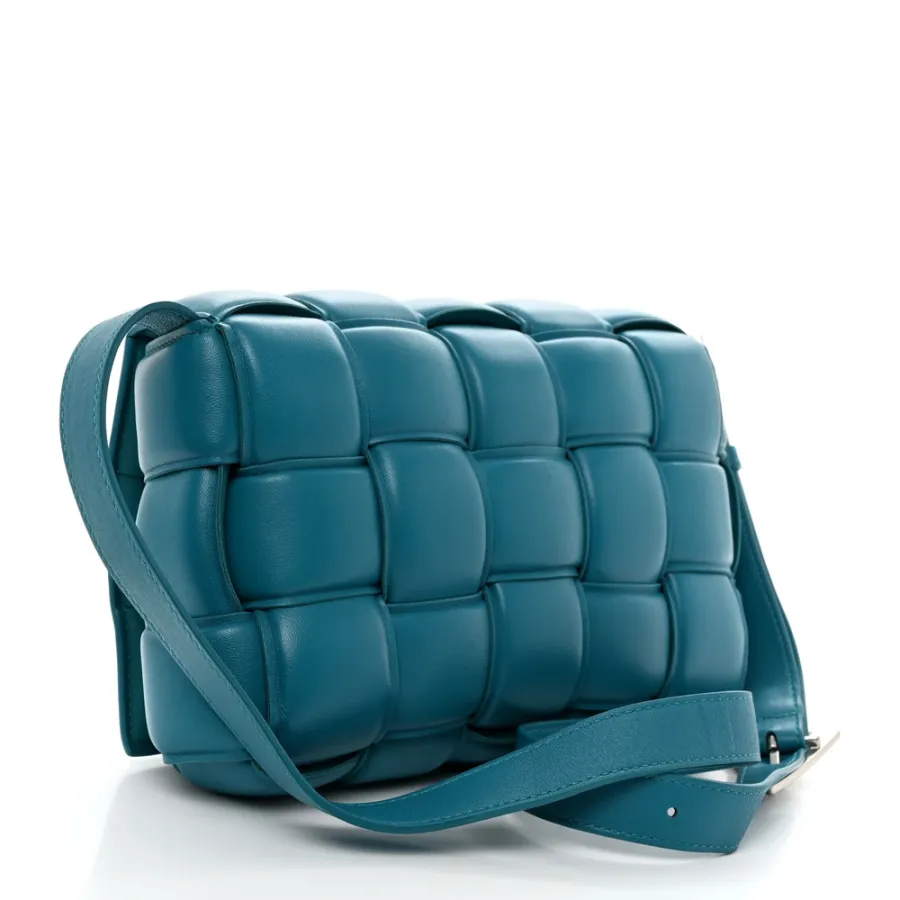 Bottega Veneta Maxi Intreccio Padded Cassette Crossbody Bag Blaster Nappa Leather Silver Hardware