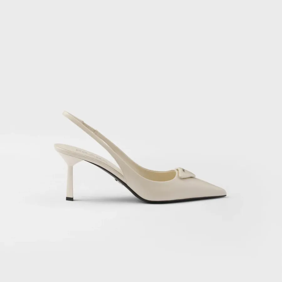 PRADA Saffiano white High Heels Shoes