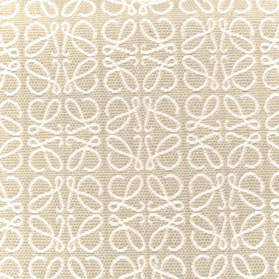 Loewe Cubi Bag Small Ecru Tan Jacquard Anagram Calfskin Leather