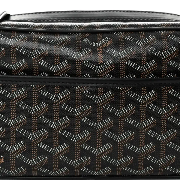 Goyard Sac Cap Vert PM Black Goyardine Canvas Silver Hardware - Image 8