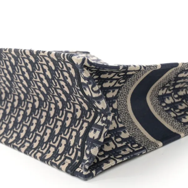 Dior Medium Book Tote Blue Multicolor Oblique Canvas - Image 5