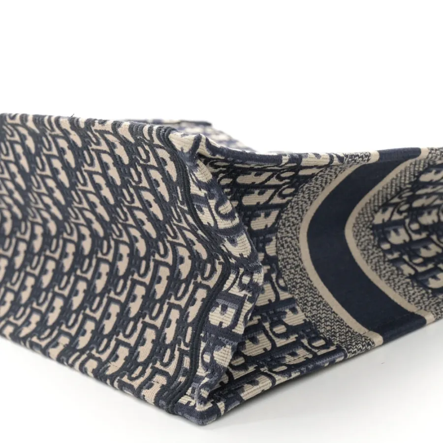 Dior Medium Book Tote Blue Multicolor Oblique Canvas