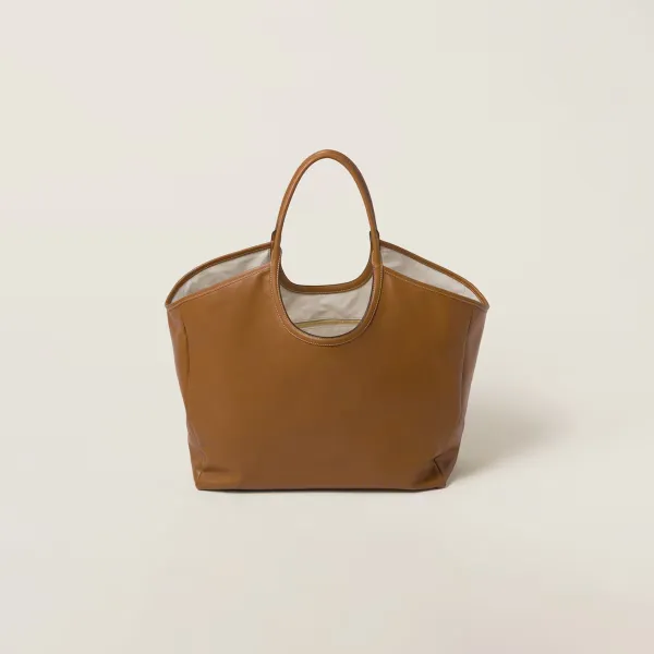 Miu Miu Calfskin Leather Brown Shoulder Bags - Image 2