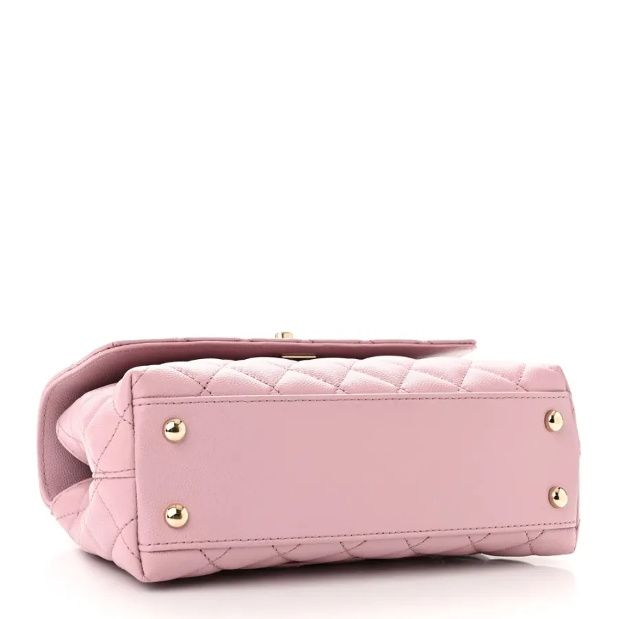 Chanel Coco Handle Mini | Light Pink Quilted Luxury