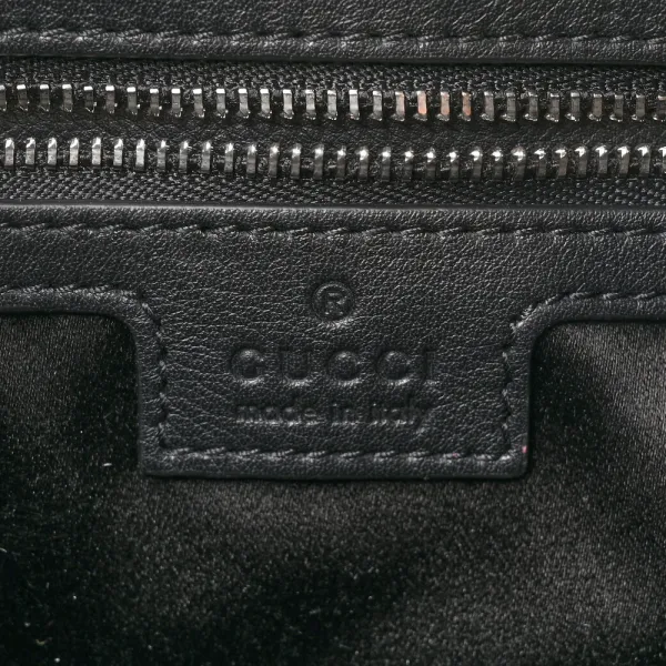 Gucci Small Jackie 1961 Hobo Black GG Monogram Velvet Silver Hardware - Image 2