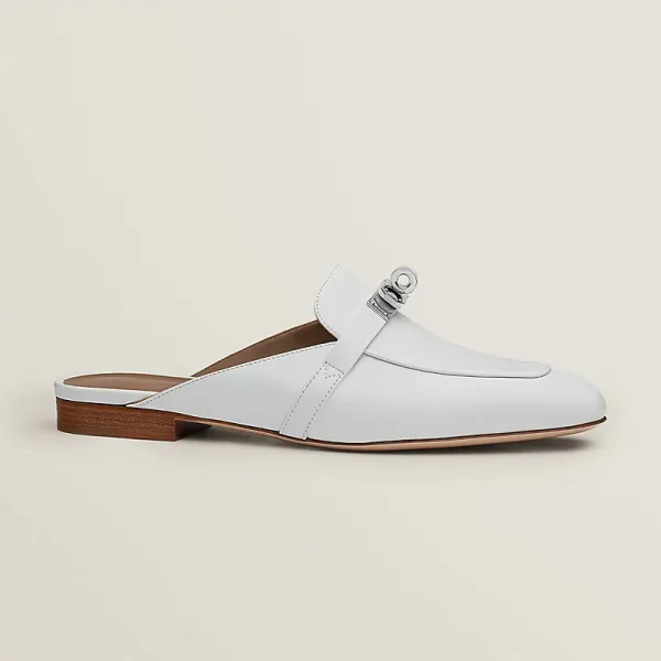 HERMES Oz Mule white Slippers