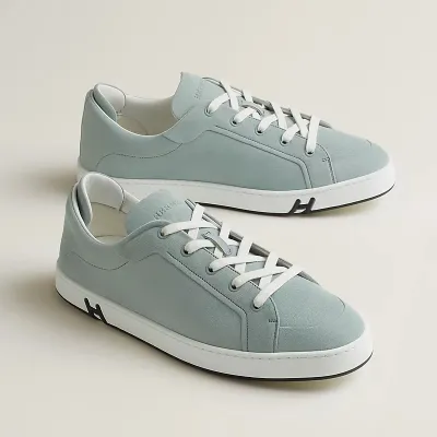 HERMES Kid Sneakers Blue Sports Shoes