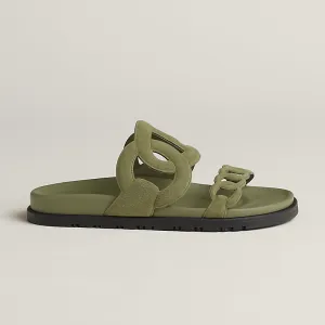 HERMES Extra Green Slippers