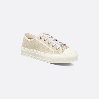 Dior thick sole Beige print sneakers