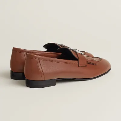 HERMES Royal Brown Loafers