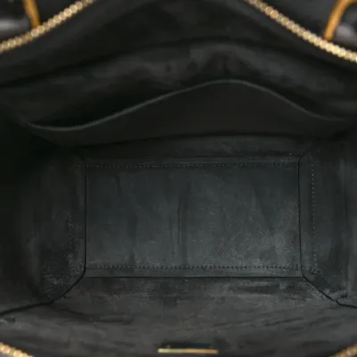 Celine Micro Belt Bag Grey Grained Calfskin Leather Gold Hardware