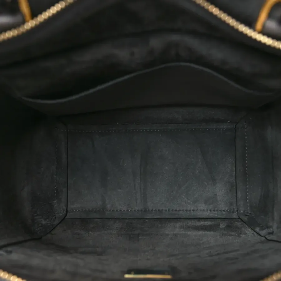 Celine Micro Belt Bag Grey Grained Calfskin Leather Gold Hardware