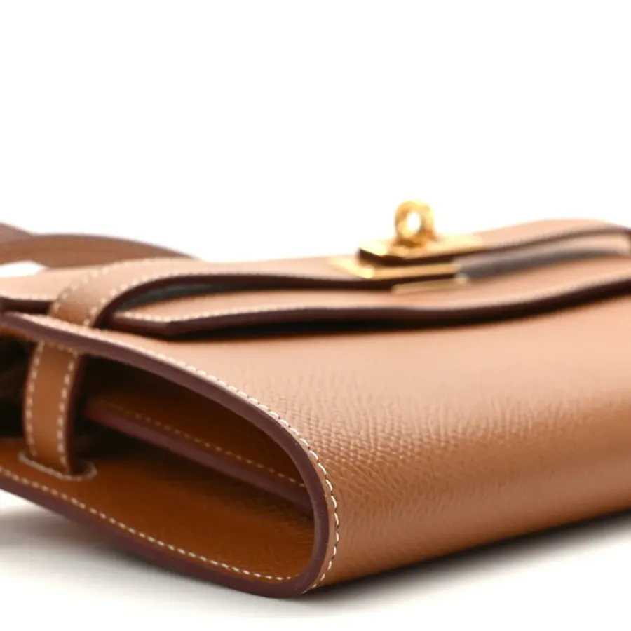 Hermès Kelly Long Wallet To Go Brown Epsom Leather Gold Hardware