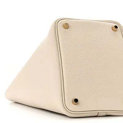 Hermès Picotin Lock 18 PM Béton Taurillon Clemence Leather Gold Hardware