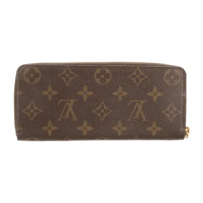 Louis Vuitton Clemence Wallet Monogram Canvas Gold Hardware