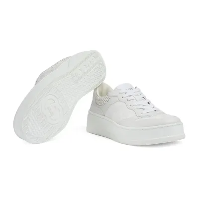 Gucci GG printed embossed sports shoes white Sneakers