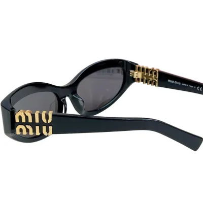 Miu Miu glasses black gold/leopard/apricot/purple color Size 59口17-130